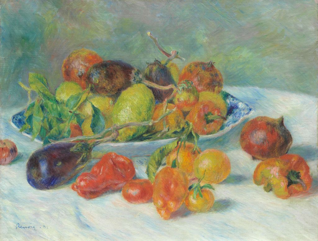 Nature morte, fleurs et fruits - Research - Pierre-August Renoir - WPI