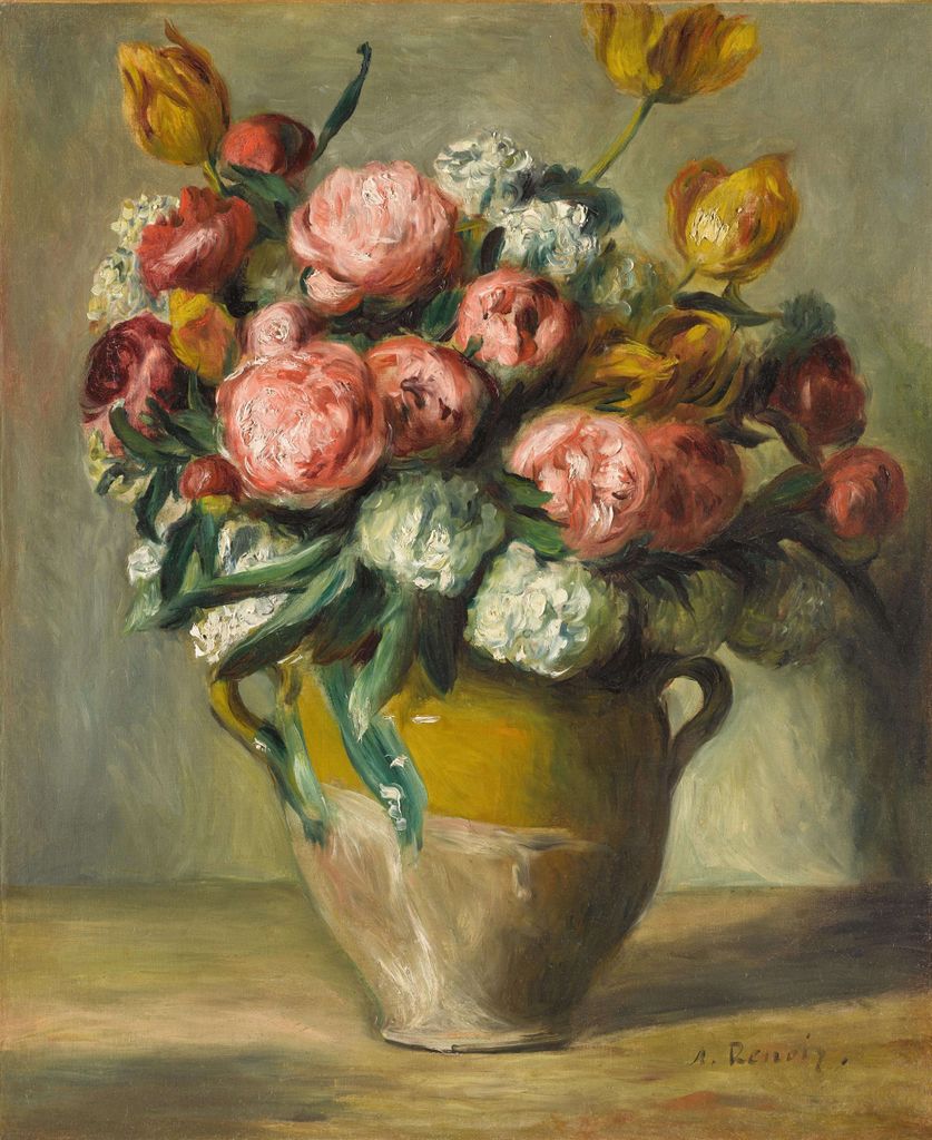 Nature morte, fleurs et fruits - Research - Pierre-August Renoir - WPI