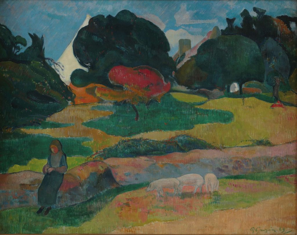 No te aha oe riri - Research - Paul Gauguin - WPI, image size:1024x810