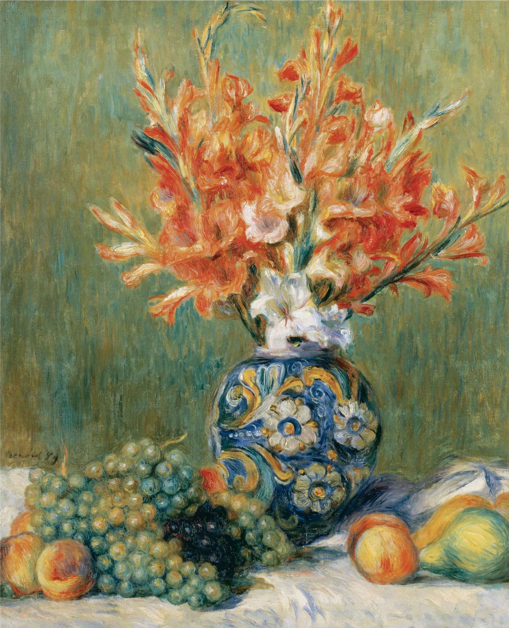 Nature morte, fleurs et fruits - Research - Pierre-August Renoir - WPI